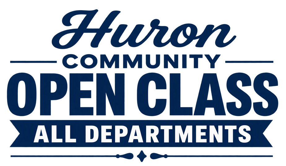 image linked to Huron community open class all departments link PDF